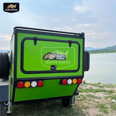 China Light Weight Repeat Buyers Car Trailers Price Caravan Equipment Rvs Camper Motorhome With Extra Awning for sale