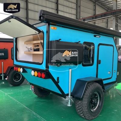 China Light Family Car House Trailer Tourist Traveling Caravans Australia Motorhomes For Sale European Markets With Stove For Cooking for sale