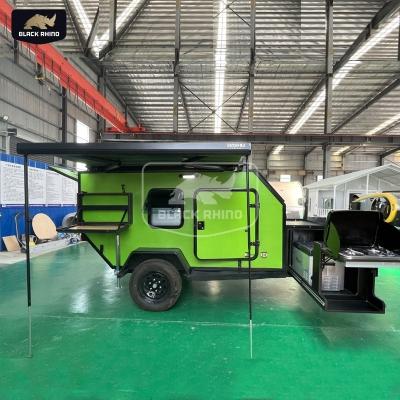 China Light Full Amenities Campers Off Road RV Trailer Travel Trailer Caravan Tiny Van Life Camper With Waterway System for sale