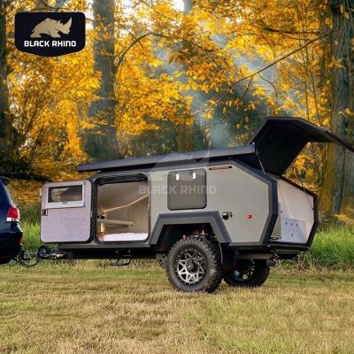 China Wohnmobil Lightweight Caravan Off Road Multifunctional Flatbed Camper For Hiking In The Mountains for sale