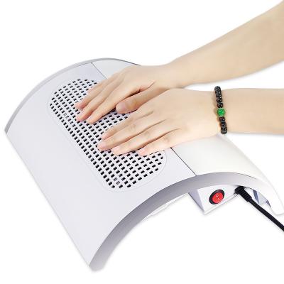 China NAD023 48W 2in1 Nail Dust Collector Nail Art Dust Collector with 3 Powerful Fans Vacuum Cleaner Suction Hand Rest Pillow for Salon Manicure Tools for sale