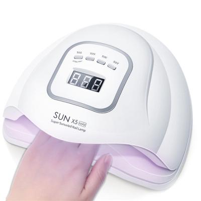 China For commercial & Home Use ND006 SUN Lamp X5 Max UV Nail Nail Dryer With Motion Sensing LCD Display Touch Switch Gel Polish Drying Lamp For Manicure for sale