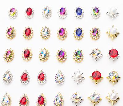 China 35 Styles Nail Kits Diamond Sun Shape Rhinestones Nail Kits Diamond Sun Shape Glitter Decoration Fashion Acrylic Nails NAR012 35 Press 