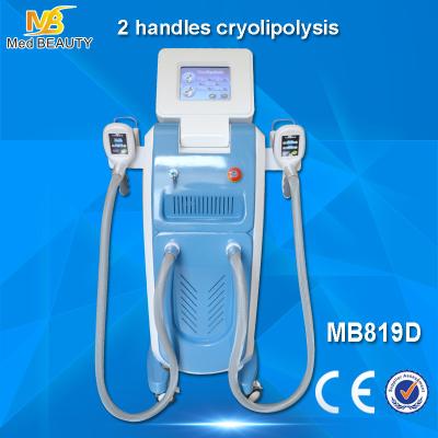 Cina perdita di peso /cool della macchina di cryolipolysis di 2 maniglie che scolpisce macchina/macchina di congelamento grassa in vendita