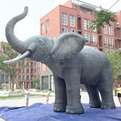 China New Design Giant Inflatable Cartoon Elephant Advertising Event Customized Large Inflatable Animals for sale