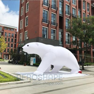 China Hot Selling Inflatable Modern Polar Bear Mascots Custom Playground for sale