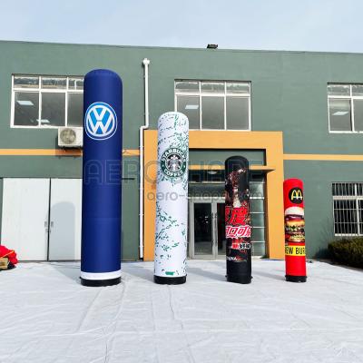 China Event or Trade Show Advertising LED Light Pillar Inflatable Airtight Column Lighting Inflatable Tube for sale