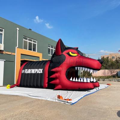 China Event Factory Price Customized Inflatable Sports Tunnel Football Tunnel With Logo Inflatable Entrance Tunnel for sale