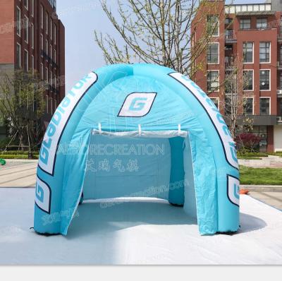 China Event or trade show portable 4 legs trade show dome inflatable advertising tent with cover custom printing for sale