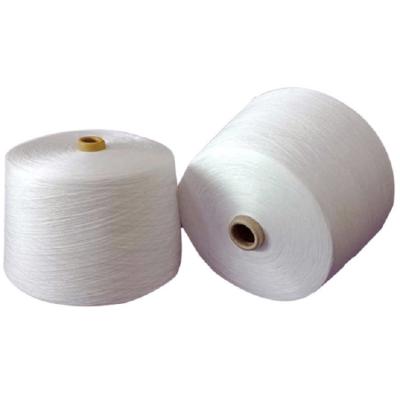 China 20/2 30/2 40/2 100% Polyester Core Spun Yarn Raw White Full Dull Polyester Yarn for sale