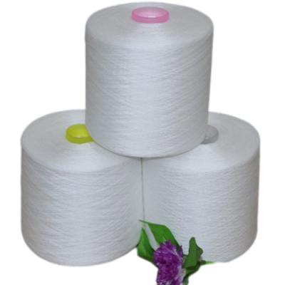 China Raw Whie Polyester Twisted Yarn 40/2, 50/2, 60/2 100% Polyester Ring Spun Yarn for sale