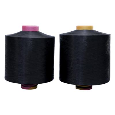 China Raw White, Black 300D/96F DTY Polyester Yarn For Knitting Machine for sale