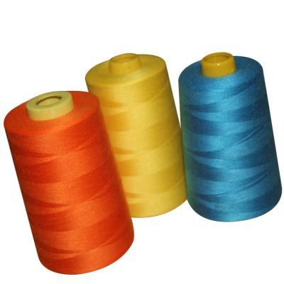 China Super Bright Industrial Polyester Sewing Thread , Dyed Poly Sewing Thread Low Shrinkage for sale