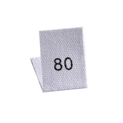 China High Quality Washable Garment Size Marks 70/80/90/100/110/120/130/140/150/160 Screen Printing Clothes Washing Size Marks Baby Clothing for sale