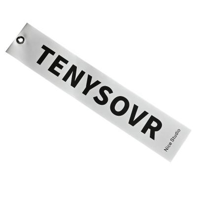 China Custom Synthetic Paper Labels Viable Hang Tag Supplier Clothing Labels with Your Own Design Logo for sale