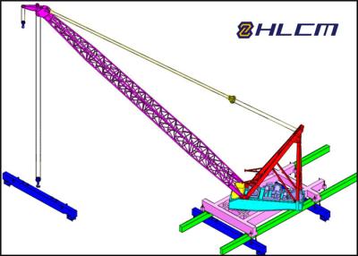 China Civil Engineering Bridge Construction , WD350t fixed mast crane equipped on Tianligong 007 crane ship for sale