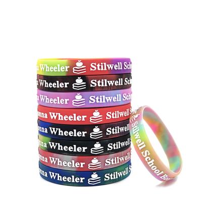 China Wholesale Colorful Elastic Agriculture Christmas Children Sweatproof Cloth Silicone Tool Support Sports Fitness Woven Wristband for sale