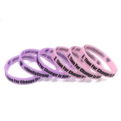 China Custom Cheap Silicone Sports Wristband Silicone Wristband Glowing Fitness Wristband for sale