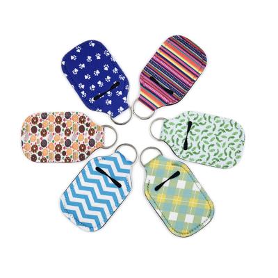 China Eco Friendly Promotional Gifts Customized Hand Sanitizer Holder With Key Chain for sale