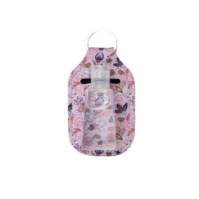 China Eco Friendly Neoprene Hand Sanitizer Holder For Shampoo Body Wash Liquids With Squeezable Bottles for sale