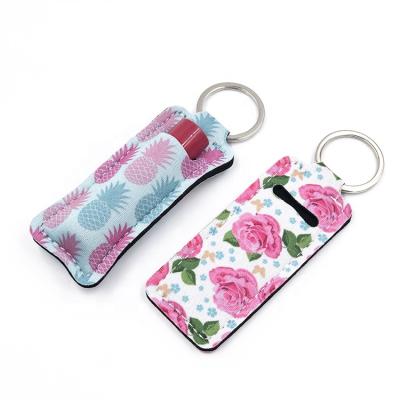 China Agriculture RTS Neoprene Wristband and Lip Pomade Stick Holder Key Chain for Promotional Gifts for sale