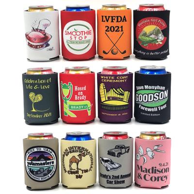 China Low MOQ Waterproof 12oz 330mL Customized Printed Neoprene Foam Box Cooler Stubby Holder For Party Event Promotion for sale