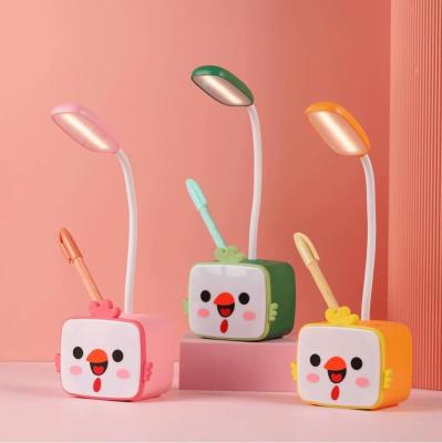 China Chinese Style Cartoon Square Pet Cute Pet Table Student Student Dormitory Desk LampUSBRechargeable OutdoorLEDLight Gift for sale