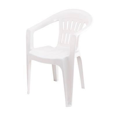 China Modern Outdoor Garden Chair Furniture PP Stackable White Armchair for sale