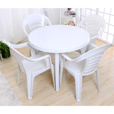 China Outdoor Chinese Modern Restaurant Banquet Coffee Table Round Height Table And Chair for sale