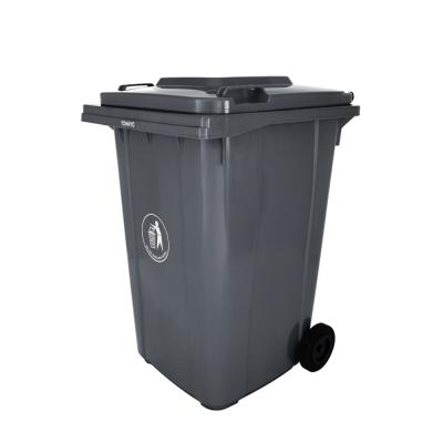 China Large 360 ​​Liter Durable Plastic Outdoor Garbage Waste Bin Litter Bin for sale