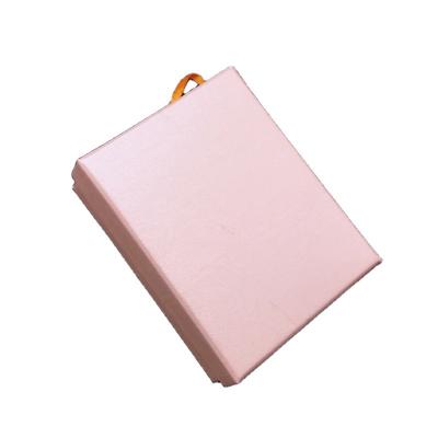 China Large Size Pink Paper Cardboard Multilyers Necklace Packaging Box With Foam Insert for sale