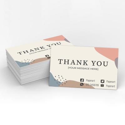 China Promotional Thank You Card Design Cute Custom Greeting Card Printing Promote Your Brand for sale