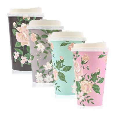 China Recycled Materials Vasos De Papel Reciclado Green Treasure Coffee Paper Cups Compostable Paper Cups for sale