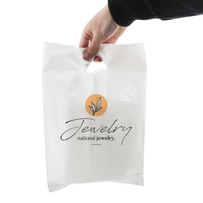 China Biodegradable Pharmacy Plastic Bag Custom Logo Recyclable Thank You Drug Gift Plastic Bag for sale