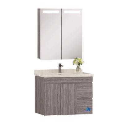 China New Modern Printing Color Aluminum Furniture Bathroom Vanity Mirror Wooden Mirror Cabinet for sale