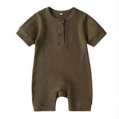 China New Casual Baby Jumpsuit Romper Summer Cotton Infant Onesie Short Sleeve Clothes for sale