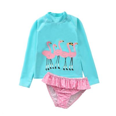 China Wholesale Breathable Mermaid UV Print Small UV Print Flamingo Swan Sunscreen Factory Price Factory Price Bikini Two Piece Swimwear for sale