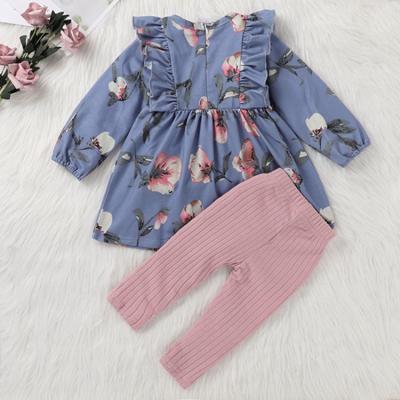 China Kids Casual Clothes Long Sleeve Girls Clothing 2 Piece Suit For Daily Life Children Clothing for sale