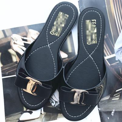 China China Butterfly Fish Mouth PVC Jelly Crystal Shoes Slip-On Non-Slip Shoes New Style Women Anti-Slippery Flip Flops Women's Shoes for Ladies for sale