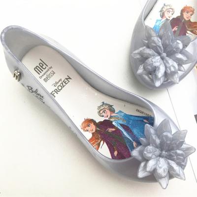 China Lightweight Wholesale Kids 2020 New Style Frozen Bridesmaid Unique Flat PVC Fashion Shoes High Quality Casual Sandals For Girls for sale