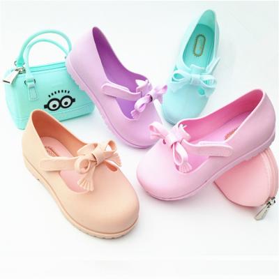 China Jieyang Pink Bow Sandals Children Anti-slippery Kids Casual Sandals Water Shoes Babies Shoes and Sandals Freeze School Shoes for Kids for sale