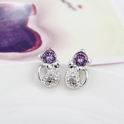 China Ref No.: 406023 Cute kittens Earring best jewellery brands best jewelry stores online for sale