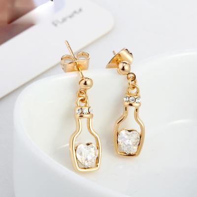 China Ref No.: 407004 Maiden's Prayer Earring gold jewellery purchase online claw jewelry for sale