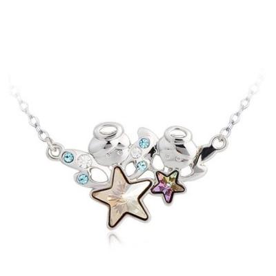 China Ref No.: 109019 Gemini star necklace jewellery stores frankston wholesale 925 silver jewelry for sale