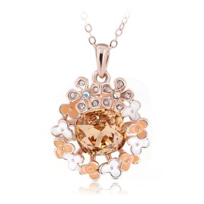 China Ref No.: 140239 Flower Love Necklace online jewellery shopping india wholesale fashionable jewelry for sale