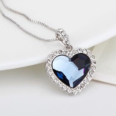 China 140254 Pure love heart shaped pendant necklaces online jewellery shopping website wholesale high quality fashion for sale