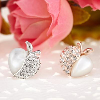 China Ref No.: 440204 Apple Heart Earring imitation jewellery wholesale crescent jewelry for sale