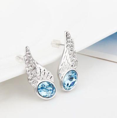 China Ref No.: 440232 Angel Wings Earring quartz crystal jewellery fiery opal jewelry for sale