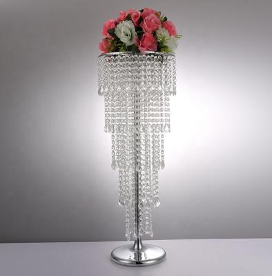 China Home Decoration Gold Centerpiece Event Road Lead Flower Stand Decorated Decor Party Centerpieces For Wedding Table Centerpieces for sale