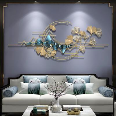 China Wholesale Minimalist Islamic Metal Wall Arts Decor For Living Room Modern Metal Relief Gold Home Decor Deco Murale Wall Art for sale